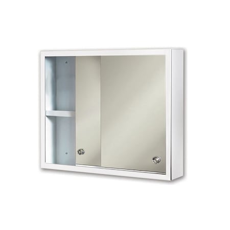 Ketcham 24" x 20" Surface Mounted Polished Edge Sliding Door Medicine Cabinet SD-2420